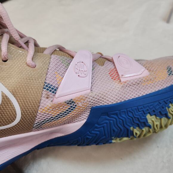 Nike Kyrie 7 1 World 1 People Mens 14 Regal Pink Basketball Pastel Embroidered - Picture 11 of 15